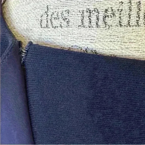 Ralph Lauren Purple Label "Marcella" Dark Navy Blue Silk Crepe Blouse Size 6 EUC - Picture 8 of 11